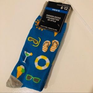 Men’s Fun Socks Vacation Theme